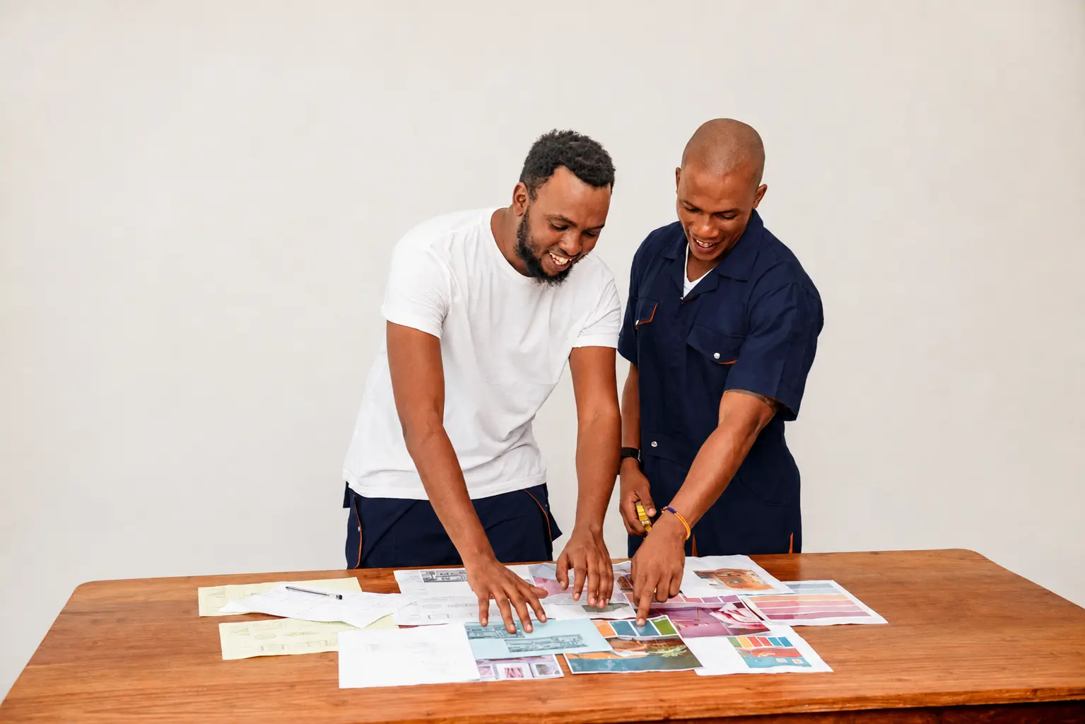 Synkit Engineering team reviewing project plans together.