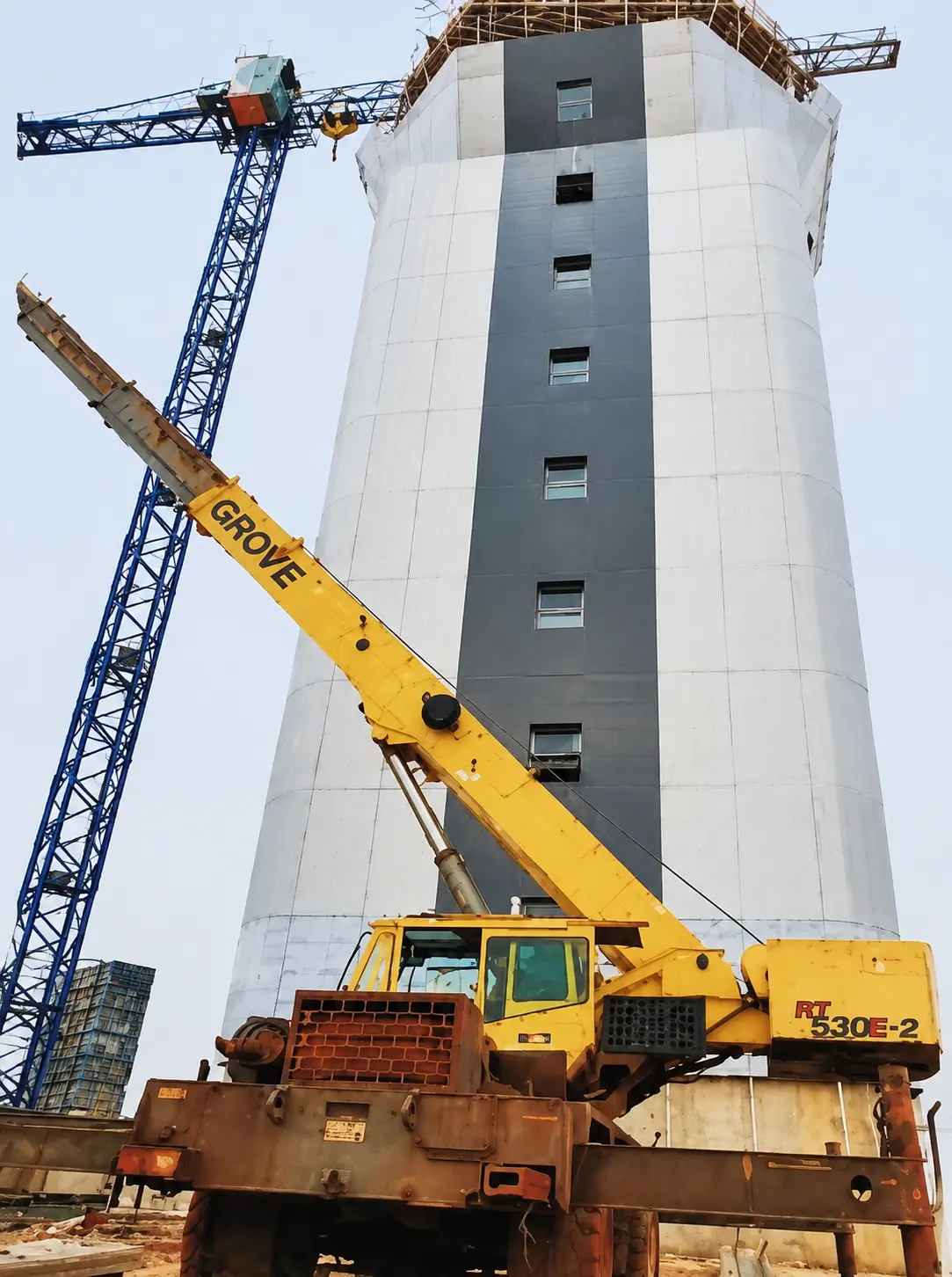 Anambra International Airport Control Tower during construction
